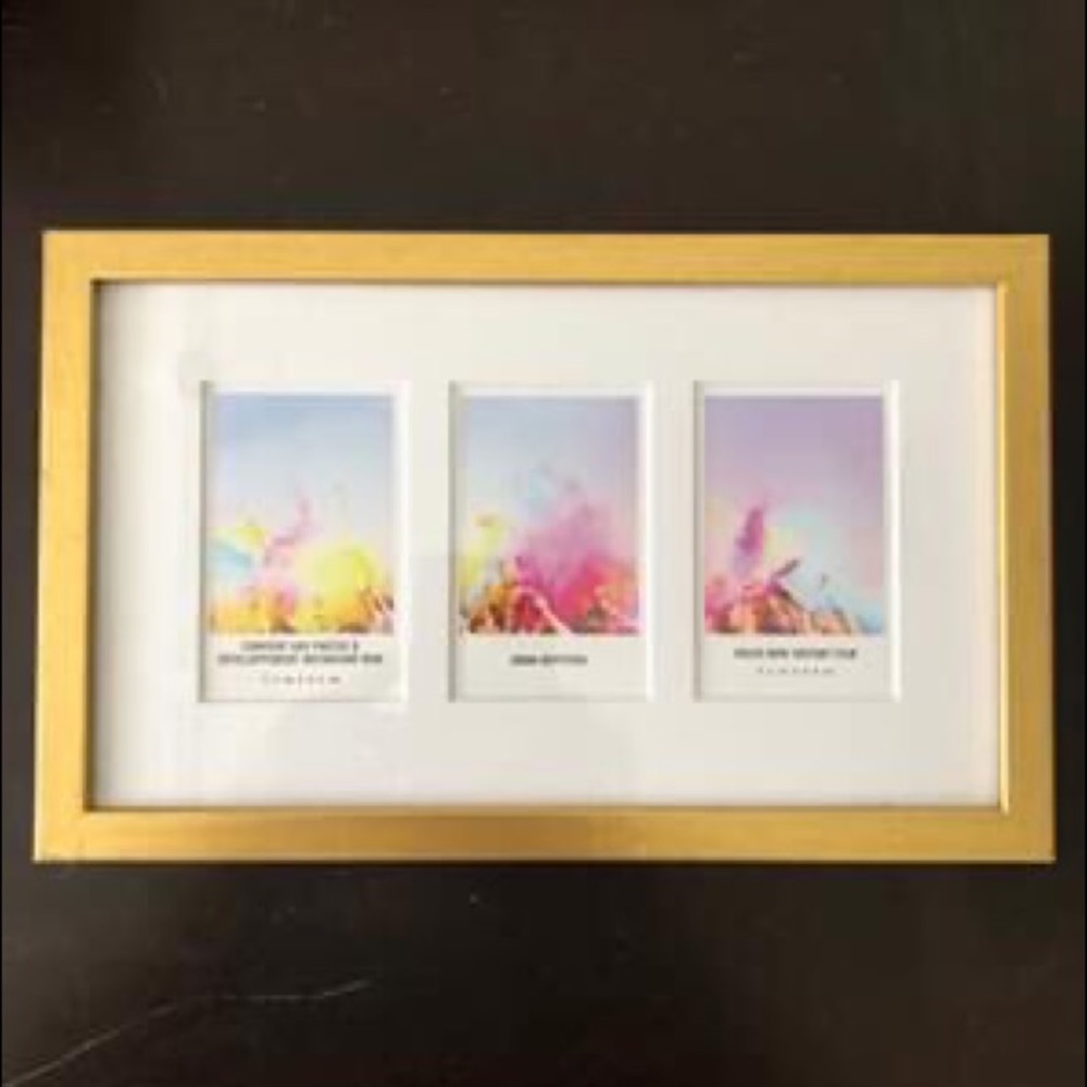 Fiji film gold frame